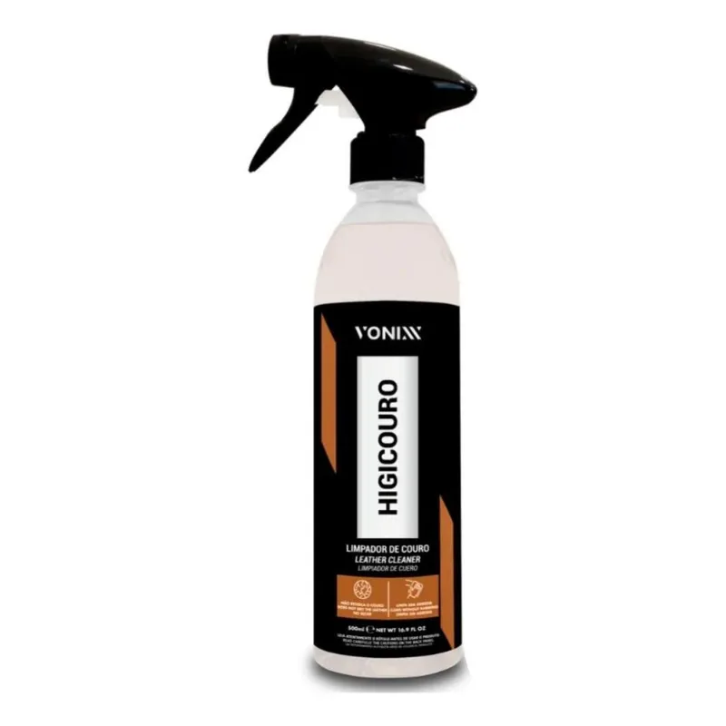 2x Higicouro Limpador De Couro Vonixx - 500ml Limpa E Higien