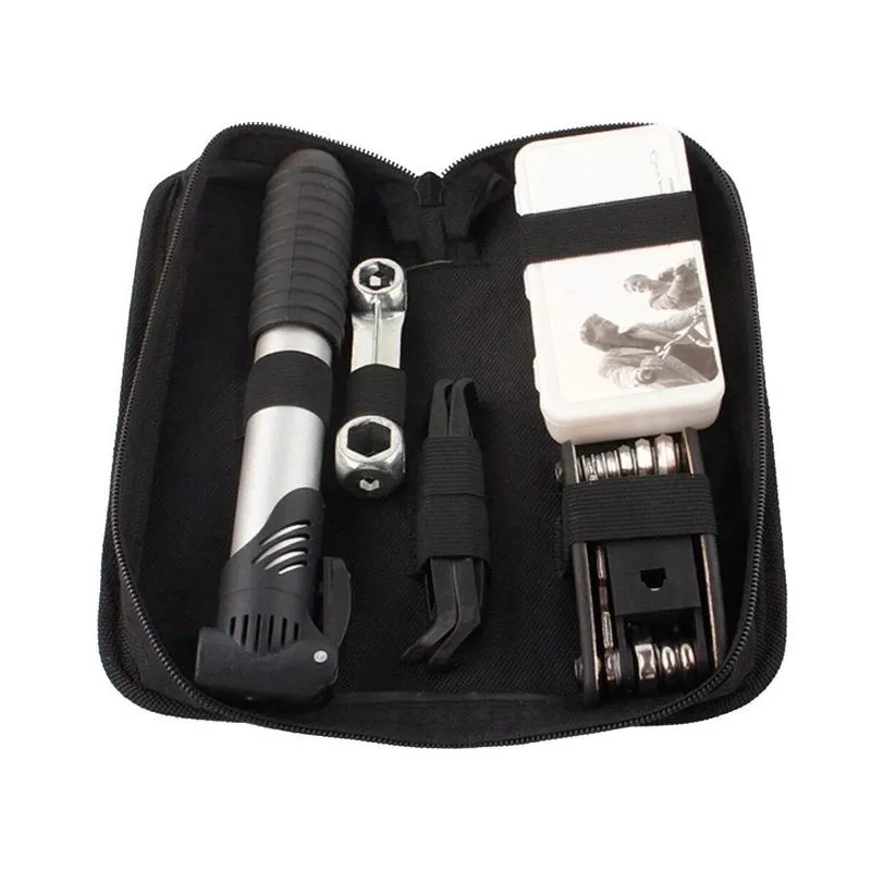 Kit Ferramentas Bicicleta Lorben Chaves Bomba Reparo Preto
