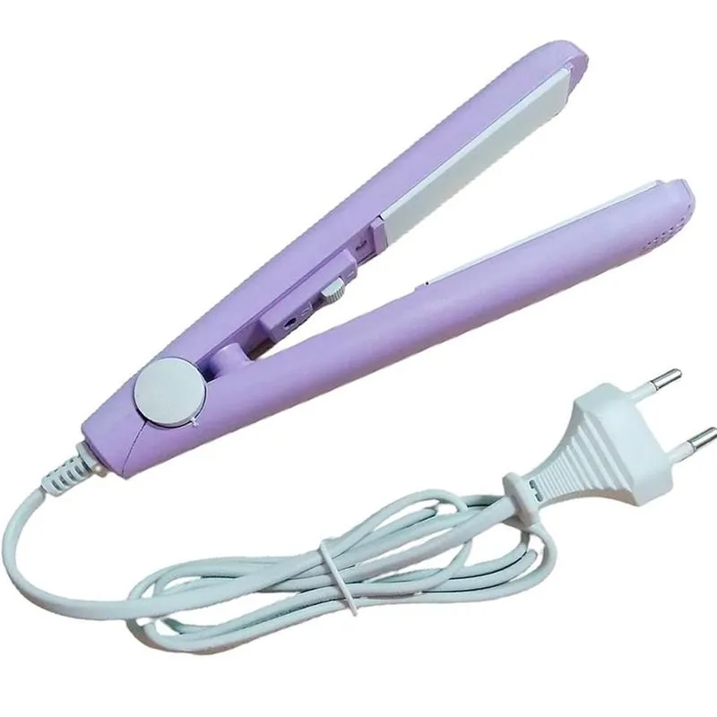 Mini Chapinha Prancha De Cabelo Portátil Com Case Transporte
