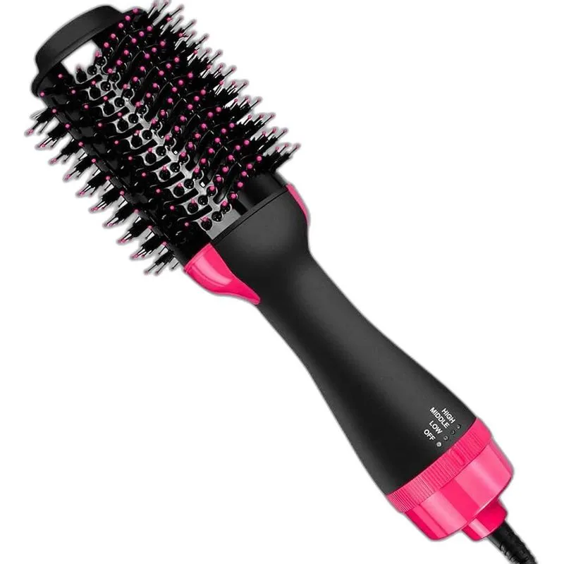 Escova Alisadora Elétrica Cabelo Rosa E Preto Excelente