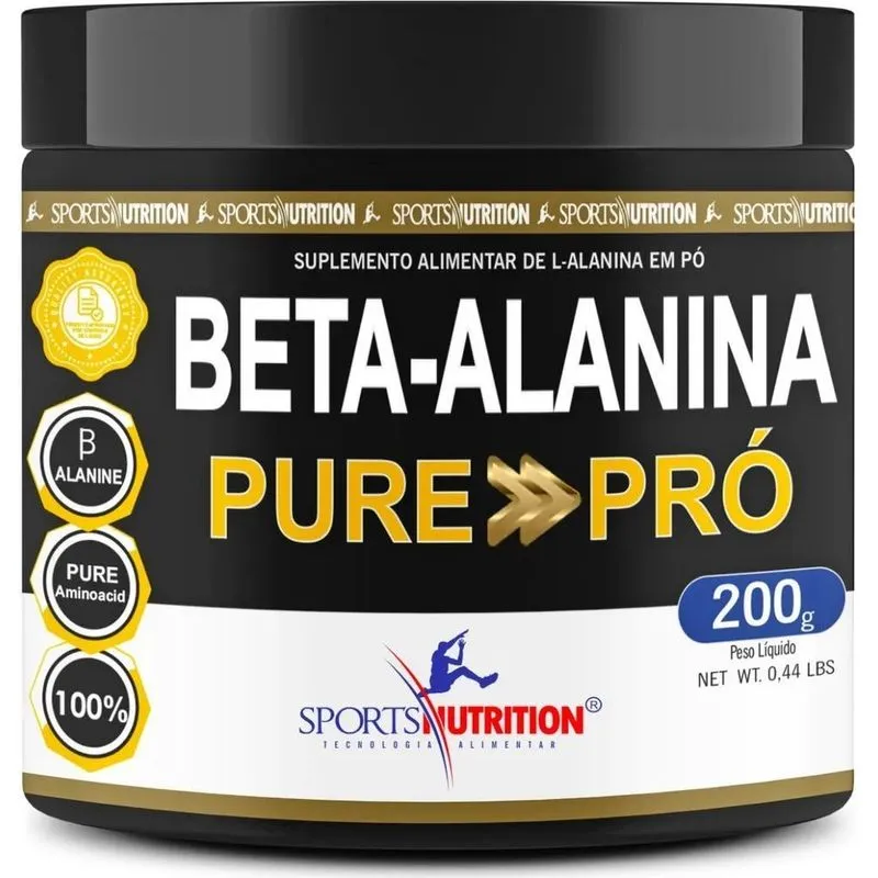 5x Beta Alanina 2000mg 100% Pura - Fórmula Exclusiva Com 100