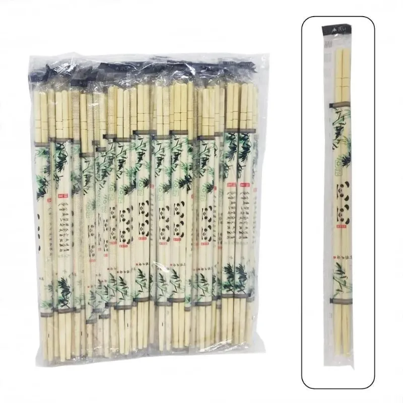 10x Hashi Descartável Waribashi De Bambú Gw 100 Pares
