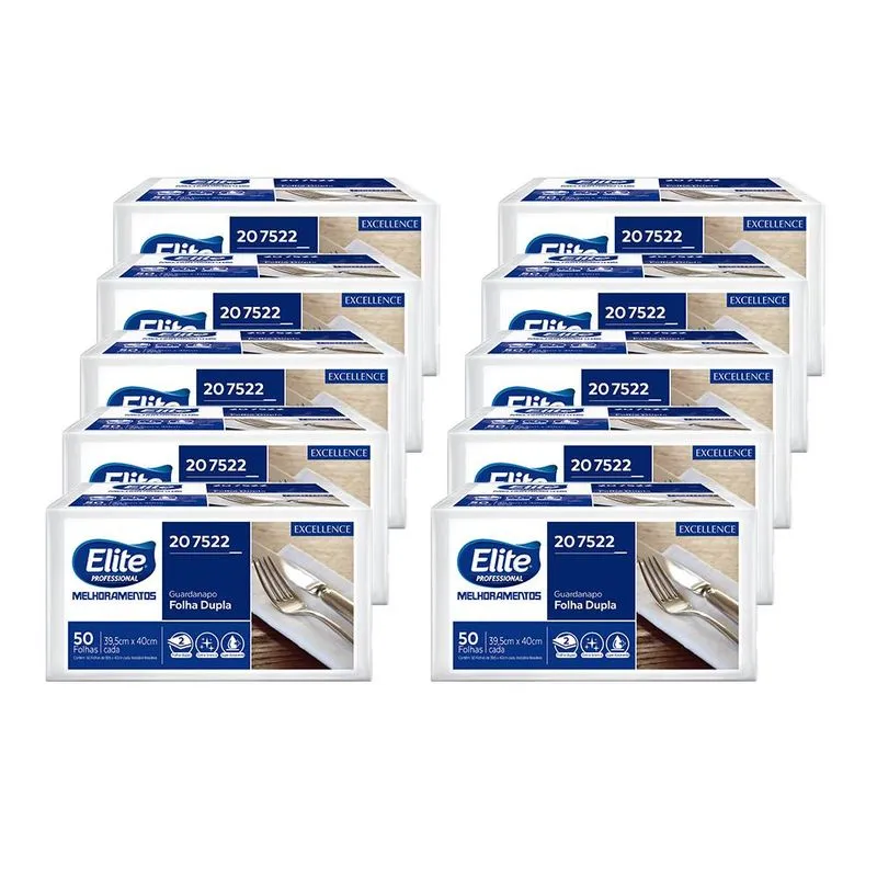 Guardanapo Folha Dupla Elite Excellence Com 500 Folhas