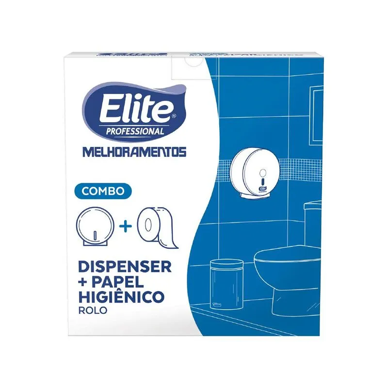 Combo Dispenser + Papel Higiênico Rolo Plus Folha Simples