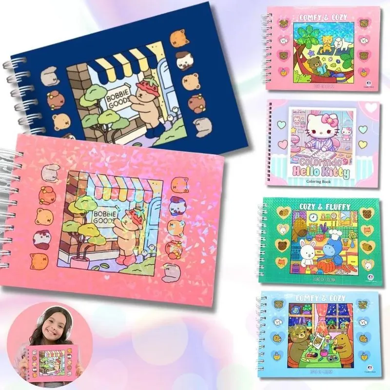 2x Livro De Colorir Rsinhos Estilo Bobbie Goods Colorindo O