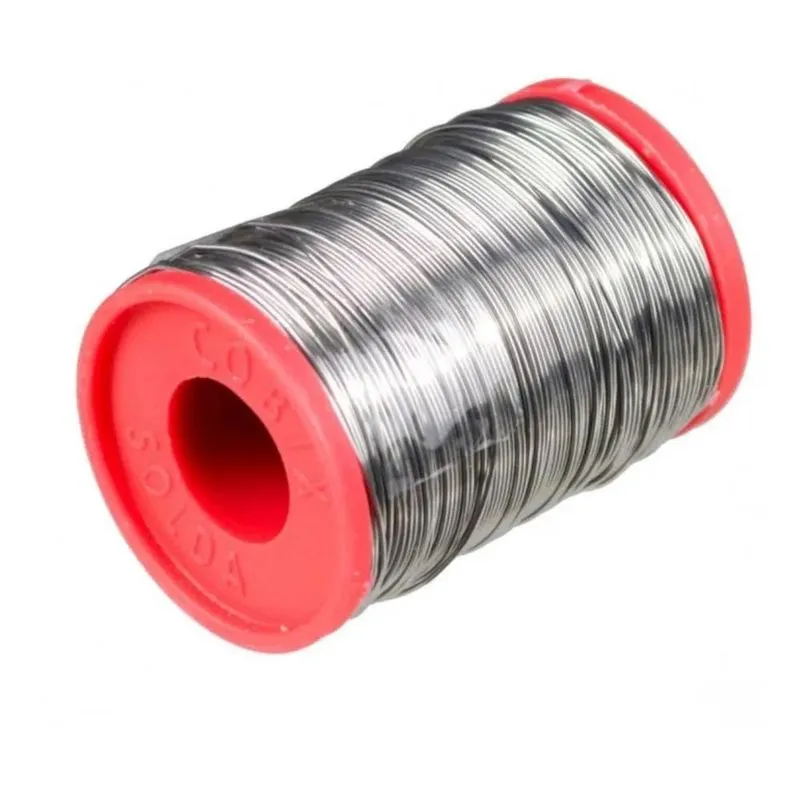Solda Estanho 0.8mm Com Fluxo 63x37 Carretel 250g - Cobix