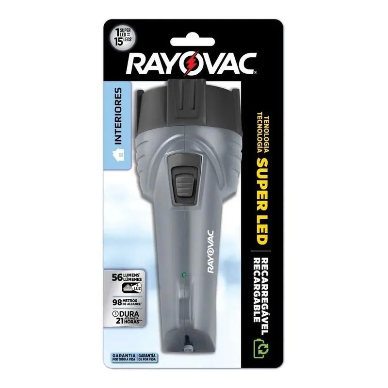 10x Lanterna Rayovac Super Led Recarregável Bivolt Luz Bran