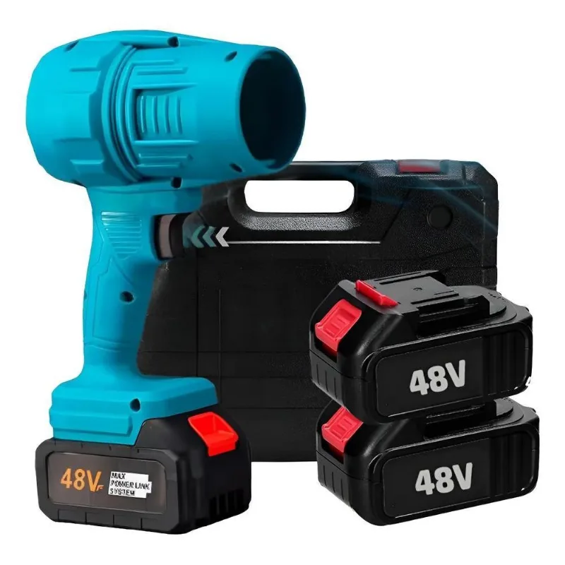 Soprador De Folhas Turbo Portátil 48 Azul-petróleo 127/220v