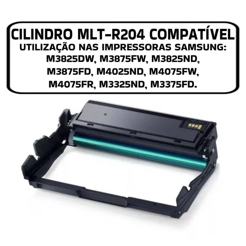 Cilindro Para Uso Em Samsung Mlt-r204 M4025 M4075 M3375 3875