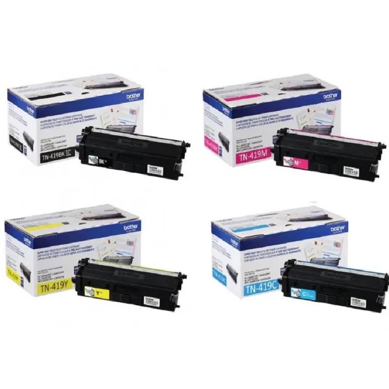 Kit 04 Cartucho De Toner Original Tn419 Para MFCL8610CDW