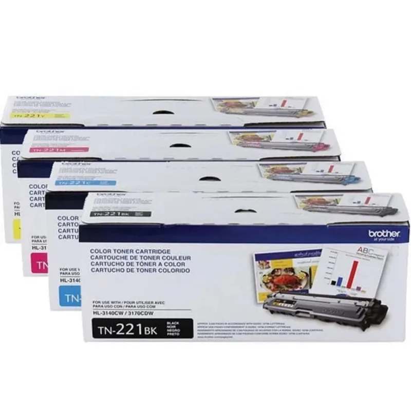 Kit 04 toner TN-221 TN221 HL3140CW HL3170CDW MFC9130CW MFC9330CDW original Brother