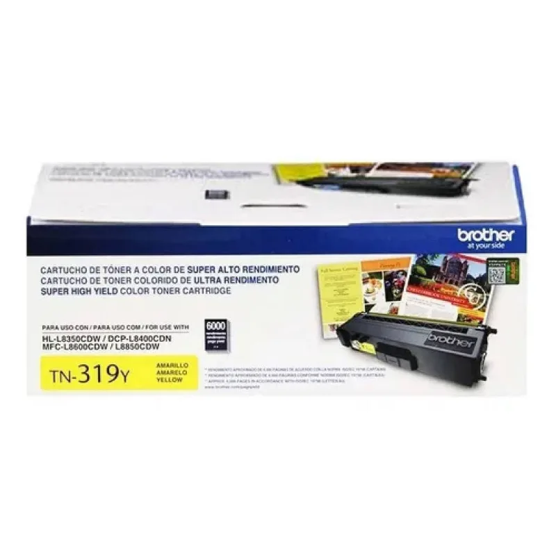 Cartucho De Toner Tn319 Original Amarelo Para Laserjet DCPL8400CDN