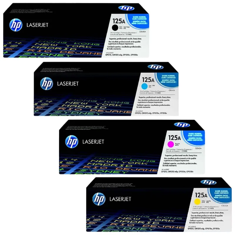 Kit toner hp CB540A CB540AB 125A CP1515 CP1518 CM1312 CP1215 original