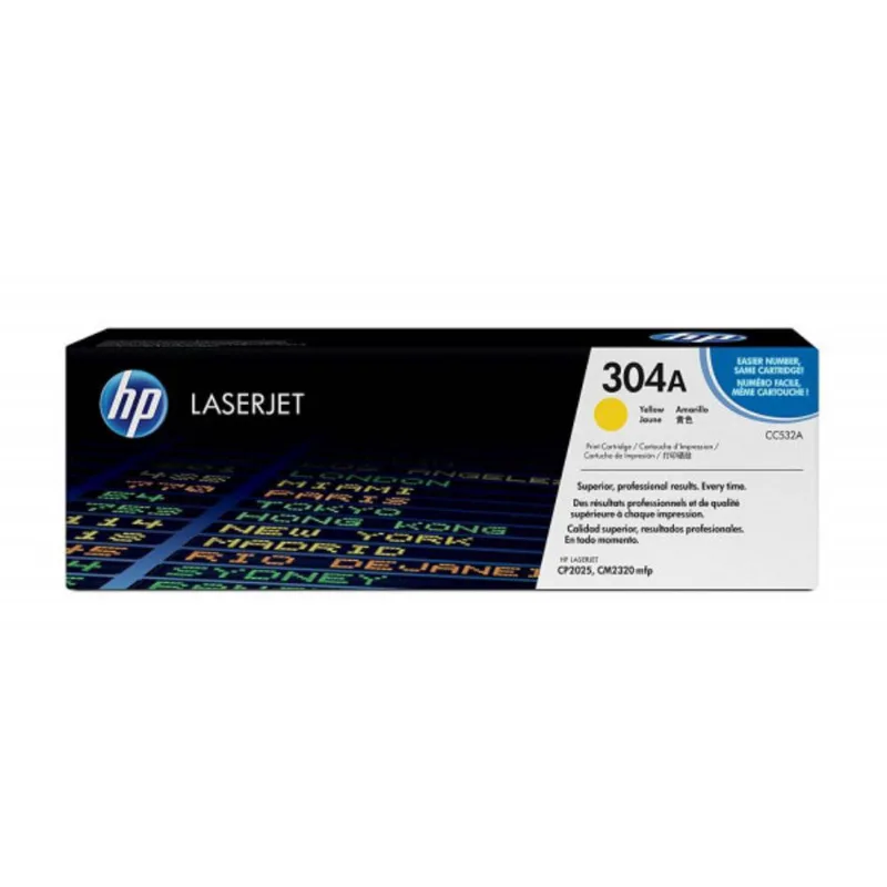Toner hp CC532A 304A amarelo CP2025DN CM2320N CM2320NF original