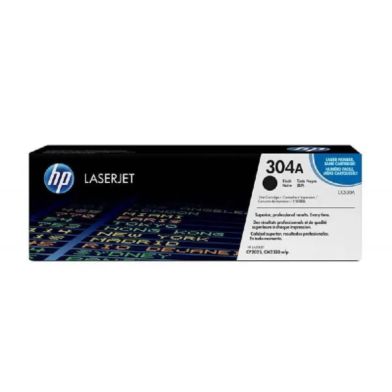 Toner hp CC530A 304A preto CP2025DN CM2320N CM2320NF original