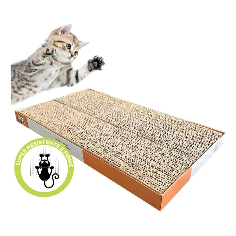 Arranhador De Papelão Para Gatos Evita Arranhar Sofá Cortina