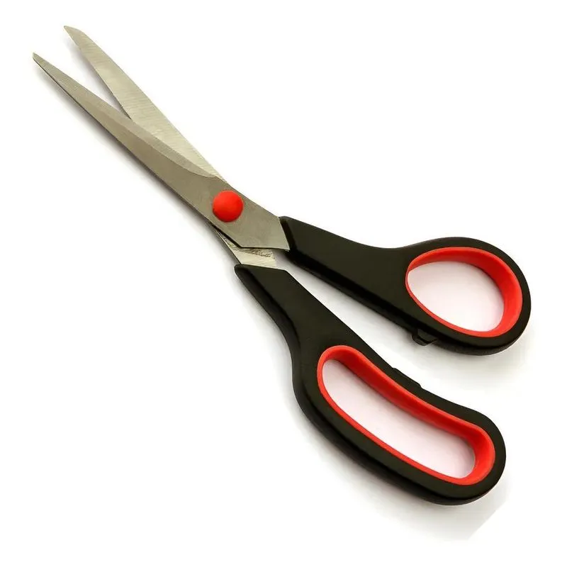 3x Tesoura Grande Profissional Multiuso Escritório Inox 21cm