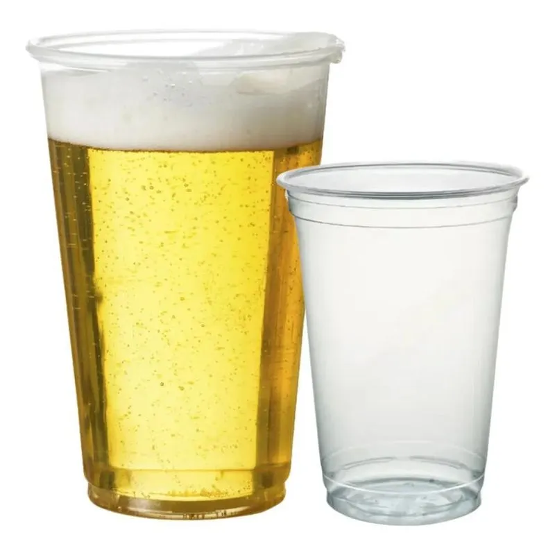 3x Copo Descartável 300ml 330ml Chopp Pp Liso Transparente 1