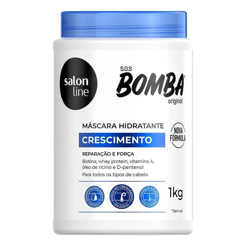 2x Máscara De Hidratação Salon Line S.o.s Bomba Orignal 1kg
