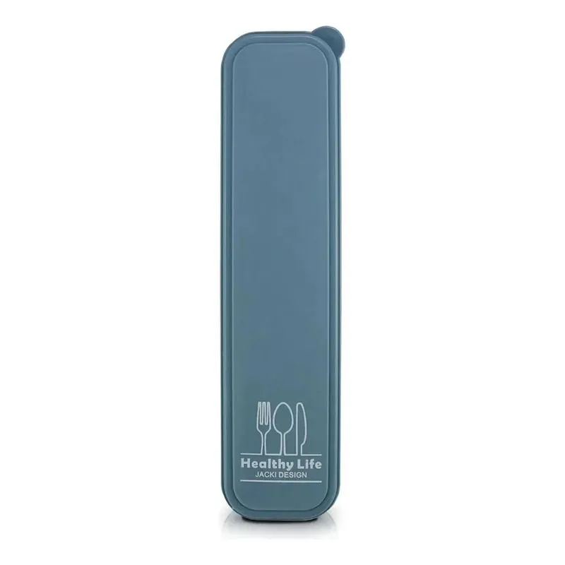 2x Porta Talheres Garfo Faca Colher Portátil Viagem Trabalho
