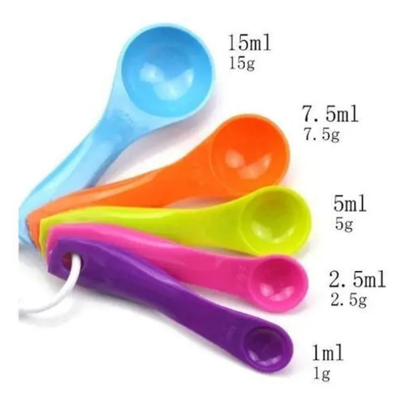 3x Colheres Colher Medida Medidoras Para Cozinha 5 Colheres
