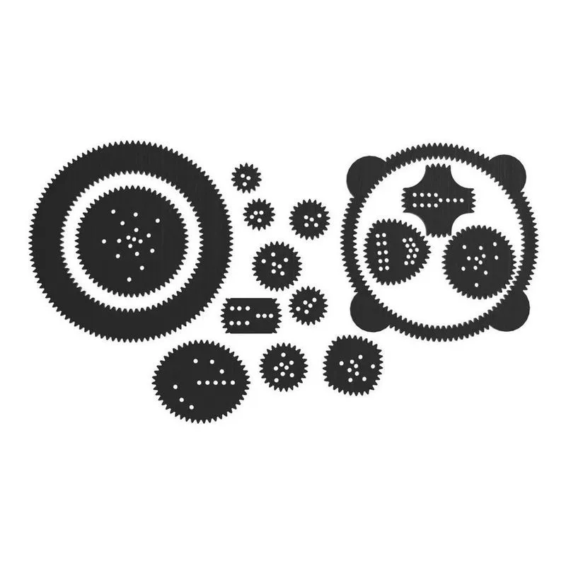 10x Kit Espirógrafo Régua Mágica Desenho Mandala Geometrica