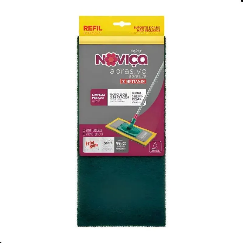 Refil Esfregão Esfrebom Abrasivo Mop Limpeza Bettanin Noviça