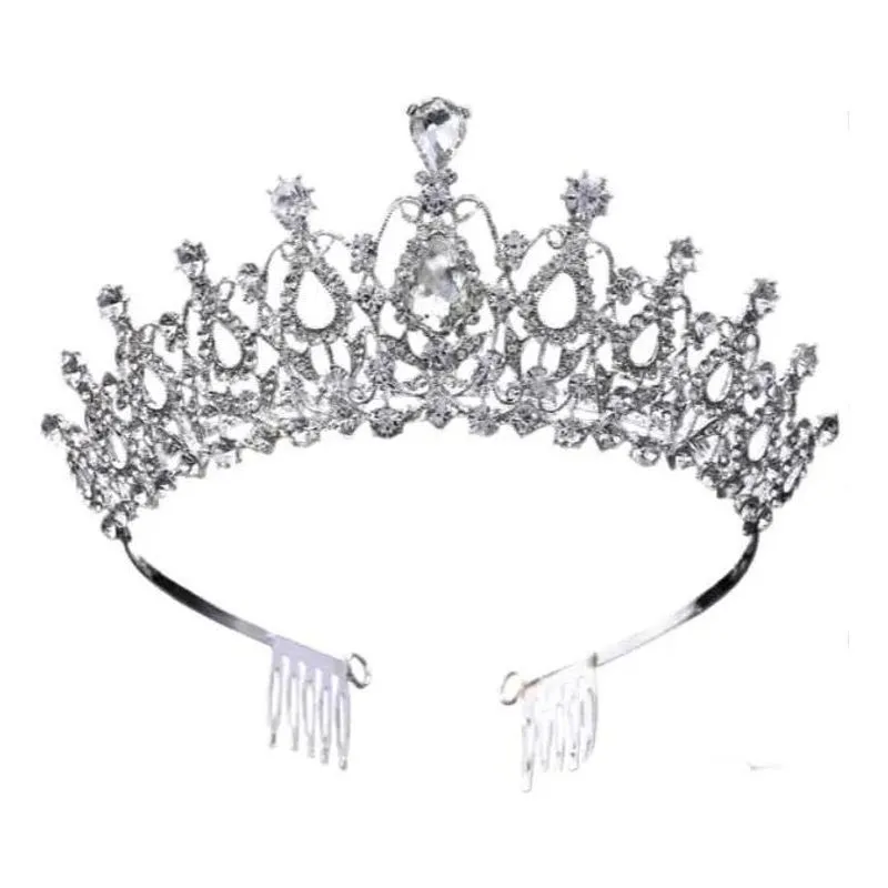 2x Tiara Coroa Noiva Miss Debutante Dama Festa Com Pente