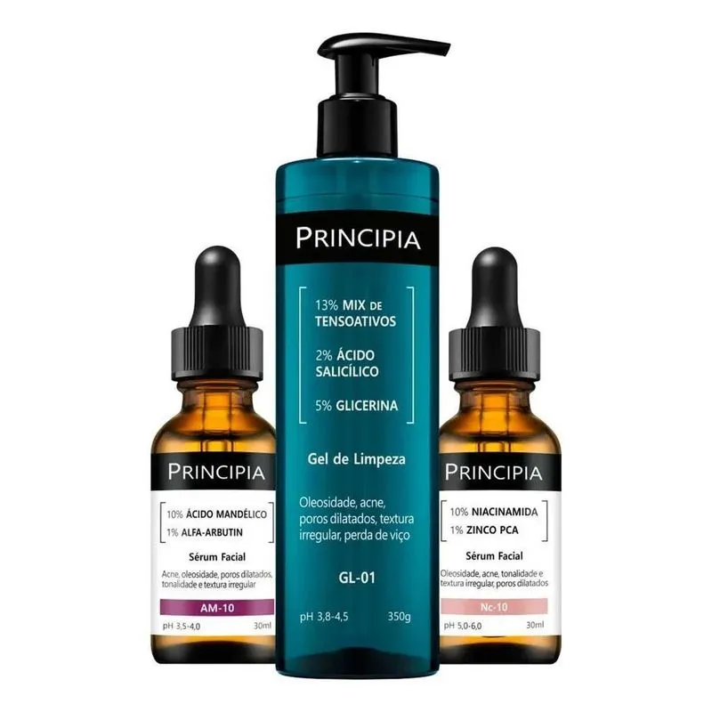 5x Principia Kit Anti-acne Trio Gl-01 + Sérum Niacinamida +