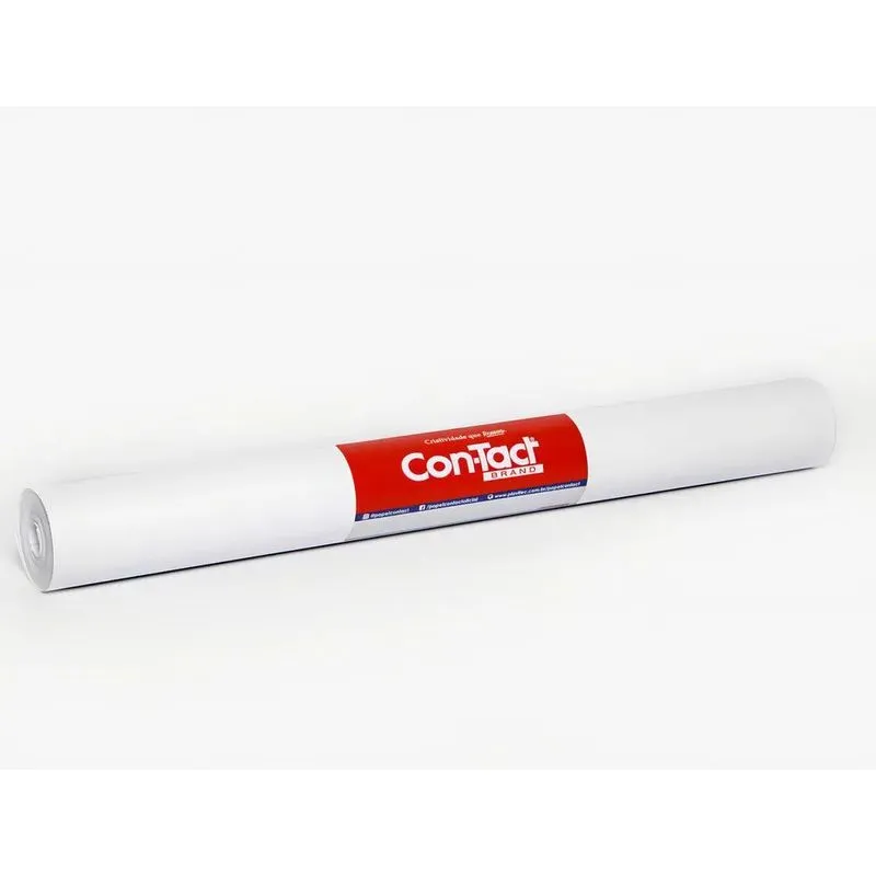 2x Plastico Adesivo Contact Branco Fosco 45cm Com 10 Metros