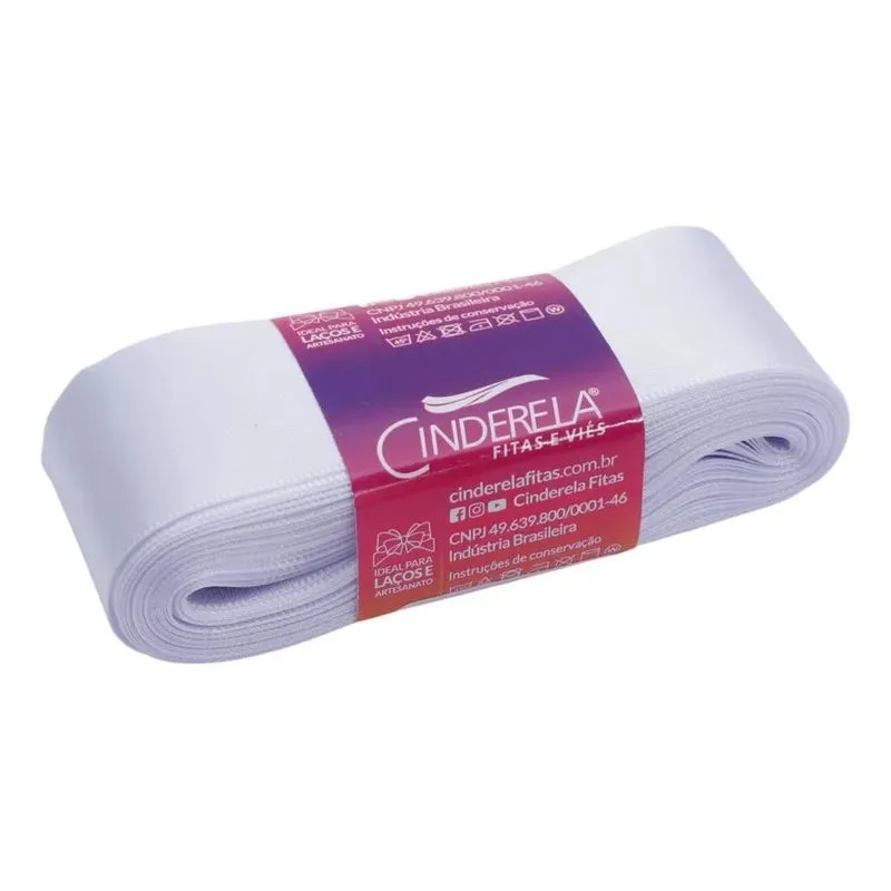 Fita Cetim Cinderela 38mm 10 Metros Laços Artesanato Cores