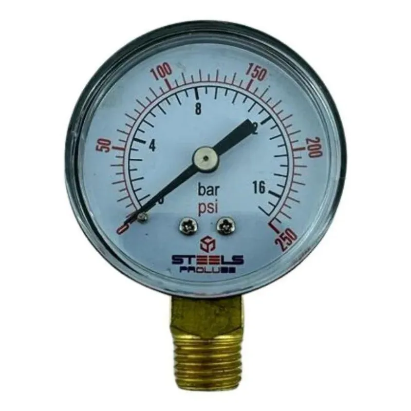 2x Manometro Relogio Marcador Pressão Lbs P/compressor Schul