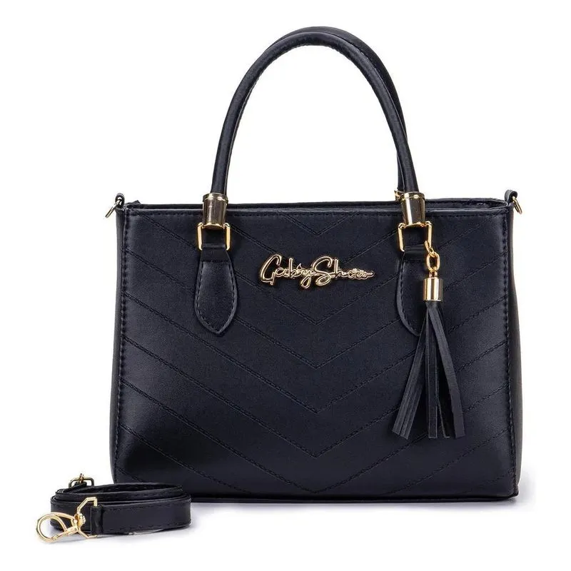 2x Kit Bolsa Feminina Couro Bordado Gabi Show + Carteira