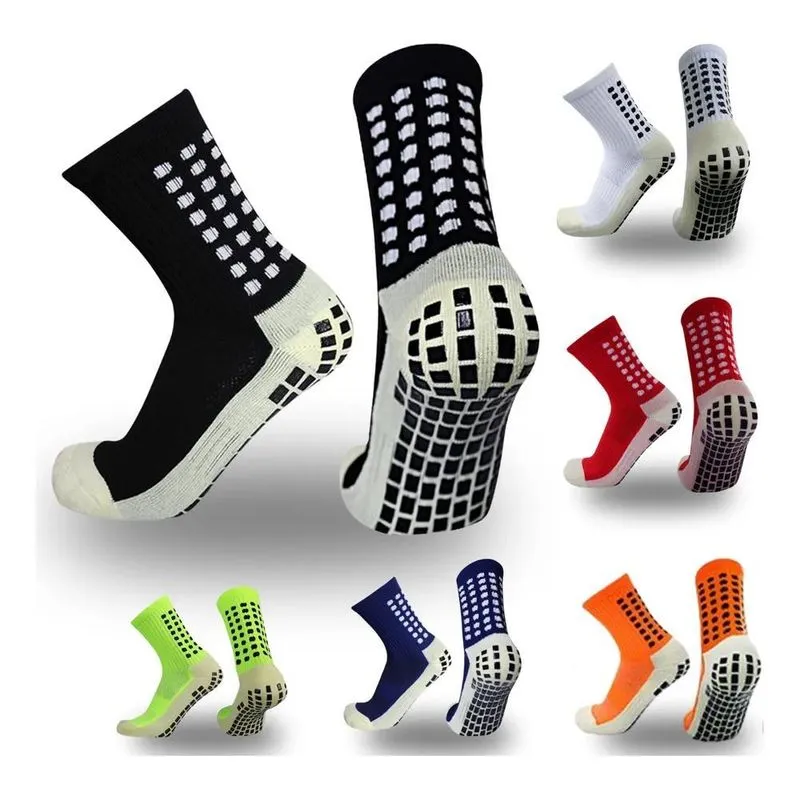 10x Kit 3 Pares Meia Antiderrapante Esportiva Futebol Trein