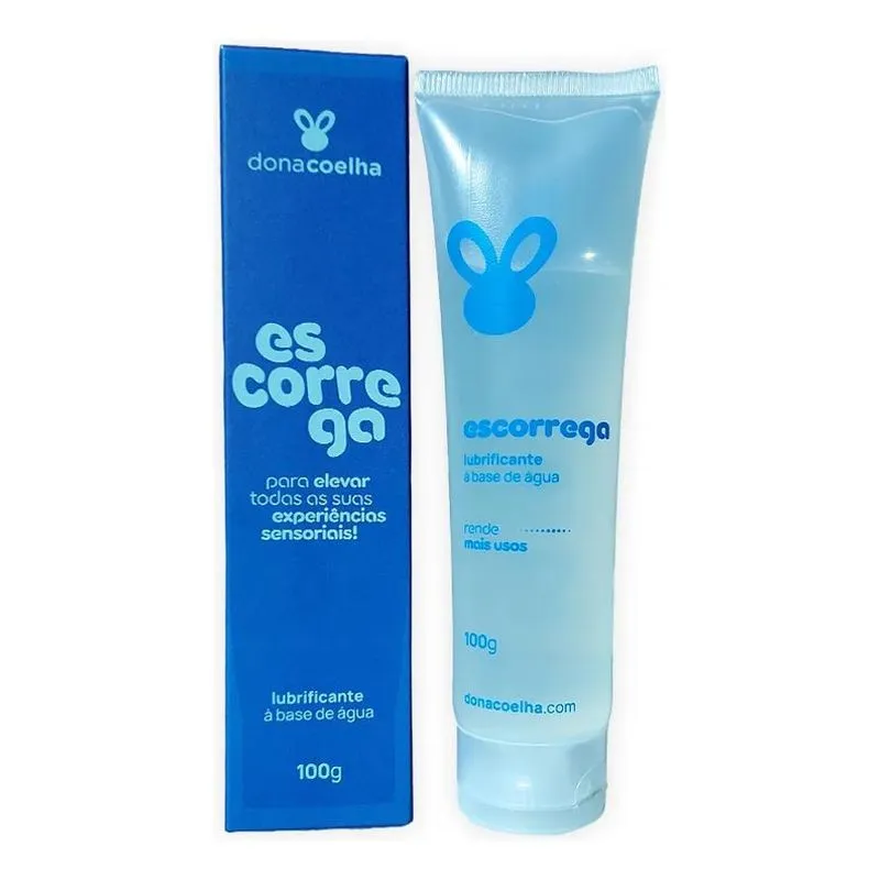 5x Dona Coelha Escorrega Gel Lubrificante Íntimo 100g