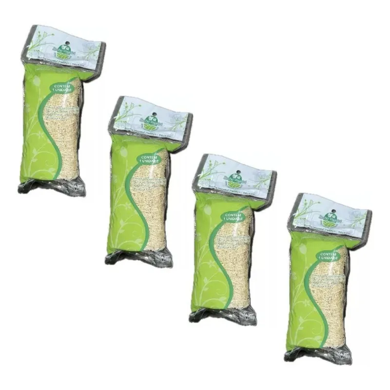 10x Nizolli Bucha Vegetal 14x3 Natural 4 Unidades