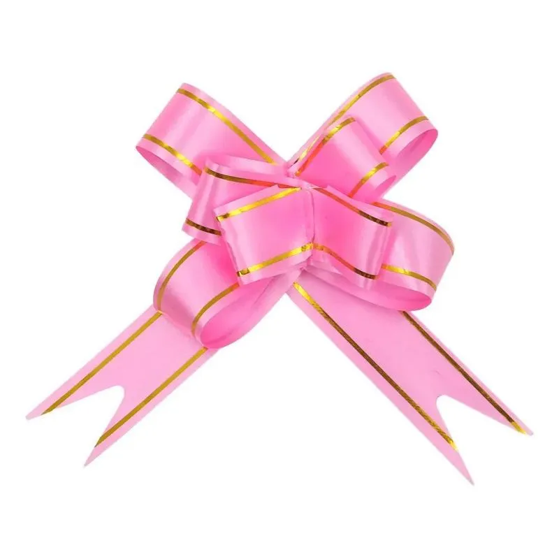 Kit 100 Laço Mágico Pequeno 1,2x21cm Presente Rosa-claro