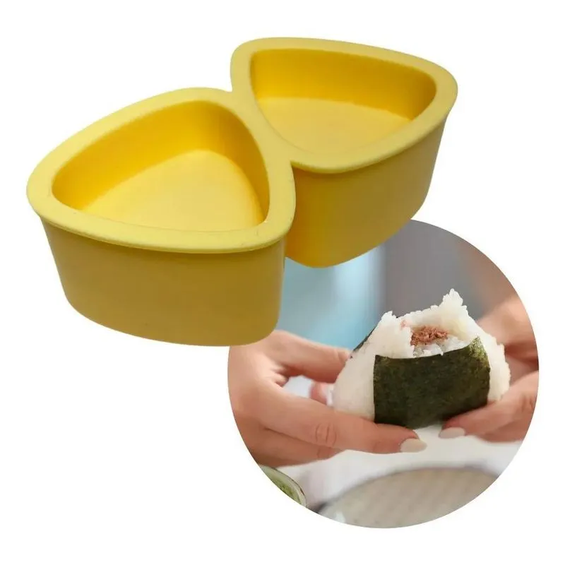 5x Forma Onigiri Forminha Bolinho De Arroz Japonês Duplo Mol