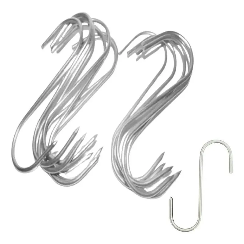 2x Kit 12 Gancho Açougue Frigorífico Carne S 1 Estanhado 1dz