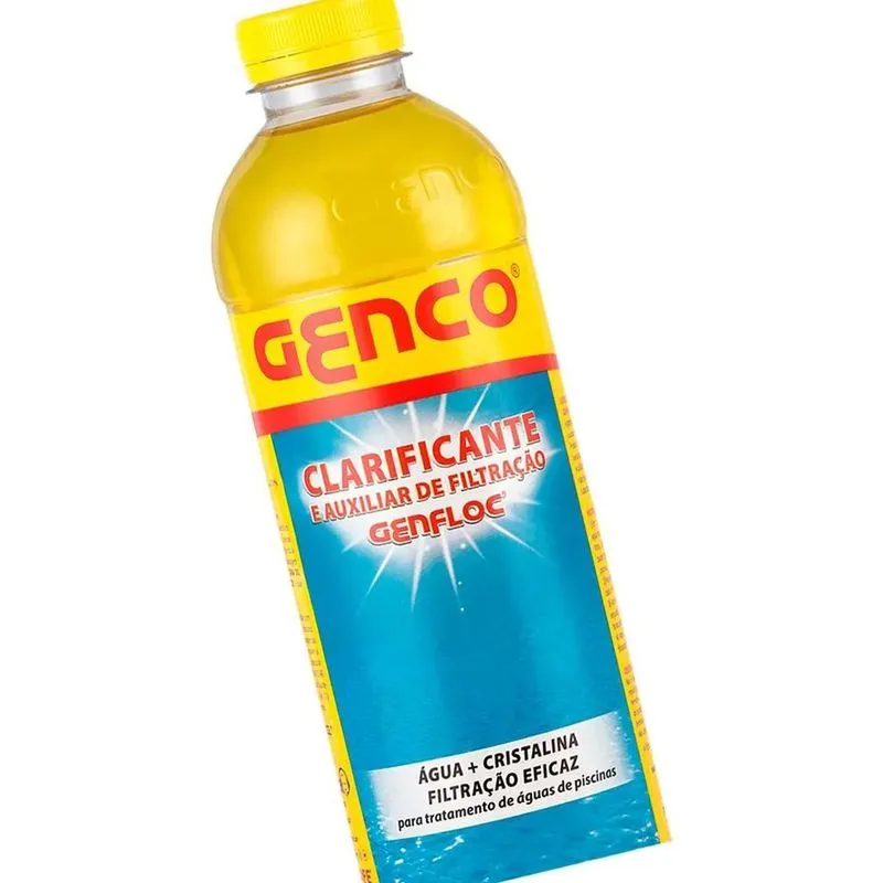 3x Clarificante E Auxiliar De Filtração Genfloc 1 Litro Genc