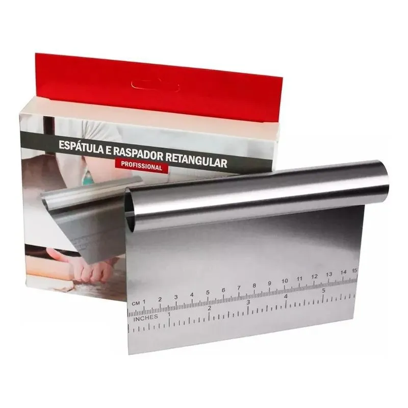 2x Espátula Para Massas E Legumes De Inox Confeiteiro Padeir