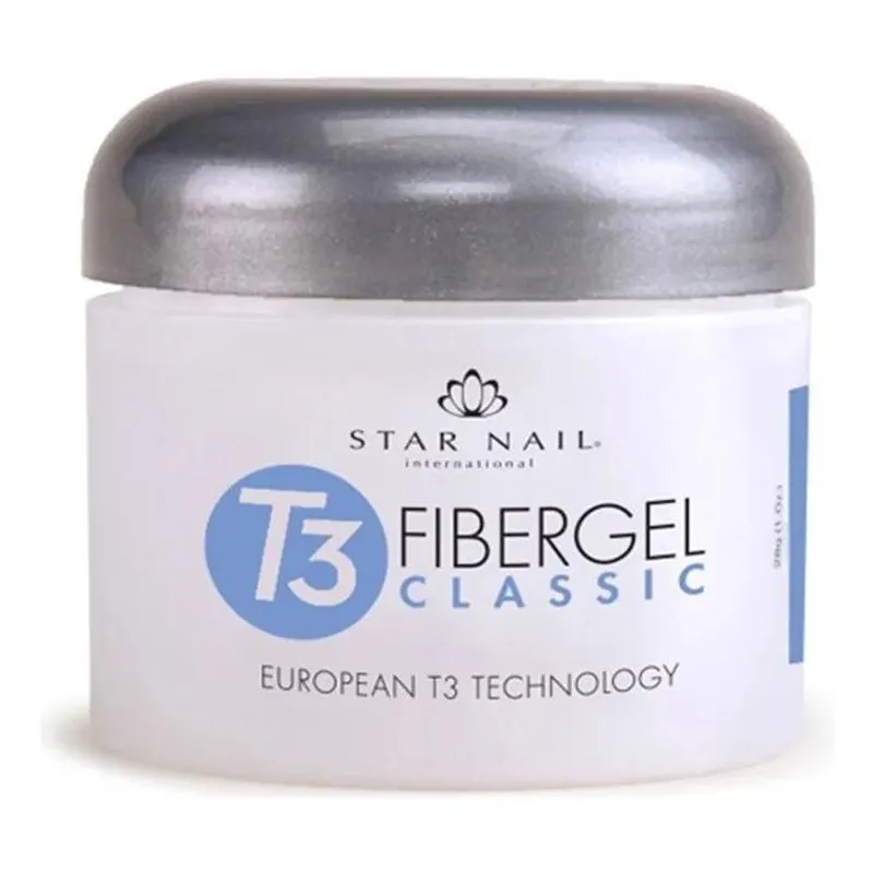 2x Gel T3 Fibergel Clear Star Nail Internacional / Cuccio 28