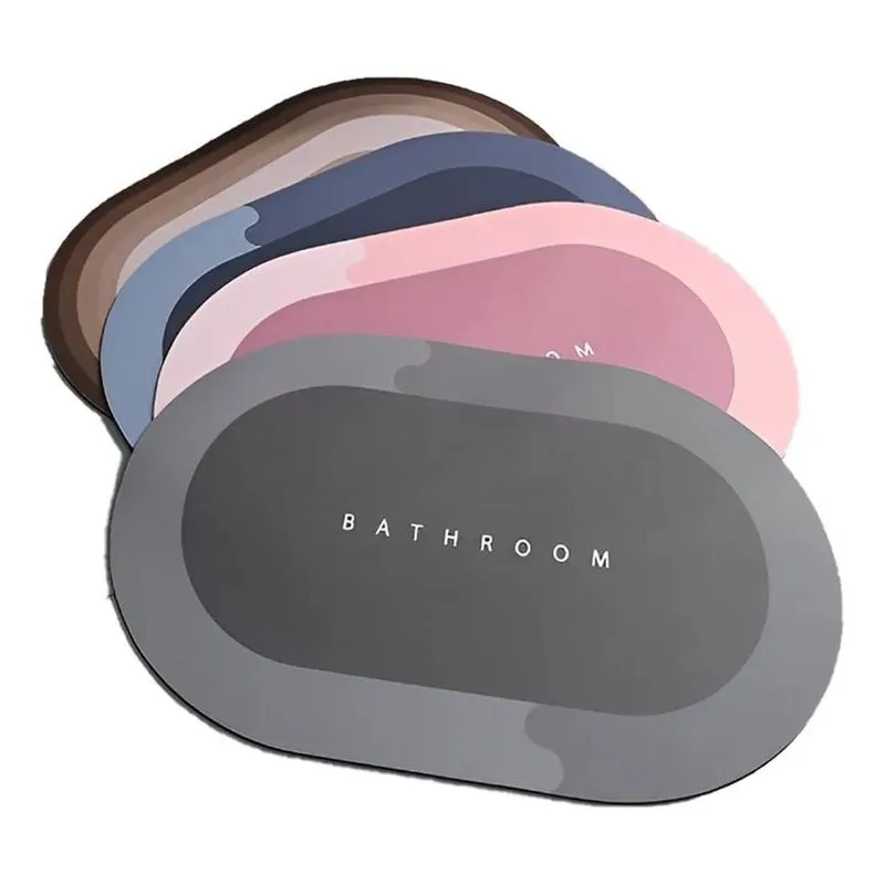 3x 2 Tapetes Para Banheiro Box Lavabo Antiderrapante Antique