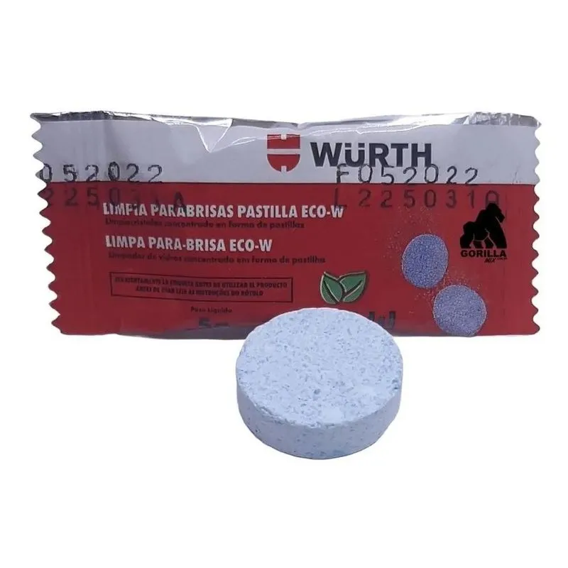 3x Limpa Para-brisa Eco-w Em Pastilhas Wurth 5g (10 Unidades