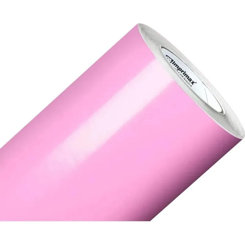 Vinil Adesivo Para Balão - Bubble - Silh Rosa Claro Brilho