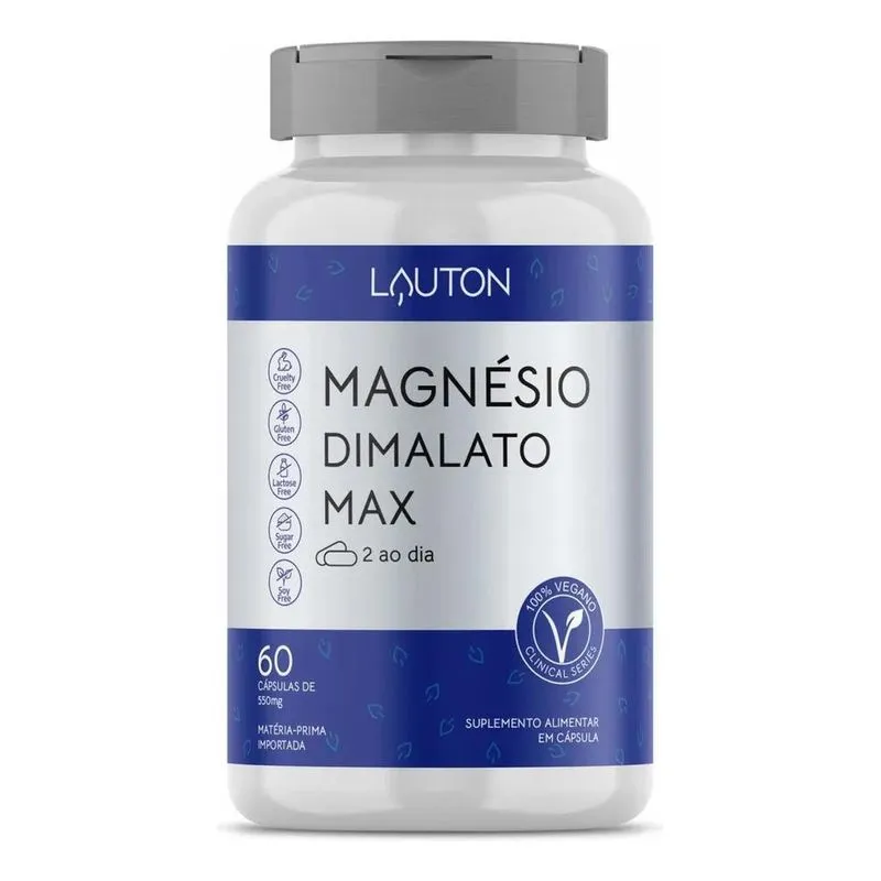 Magnesio Dimalato Max 60 Capsulas Vegano Lauton Nutrition Se