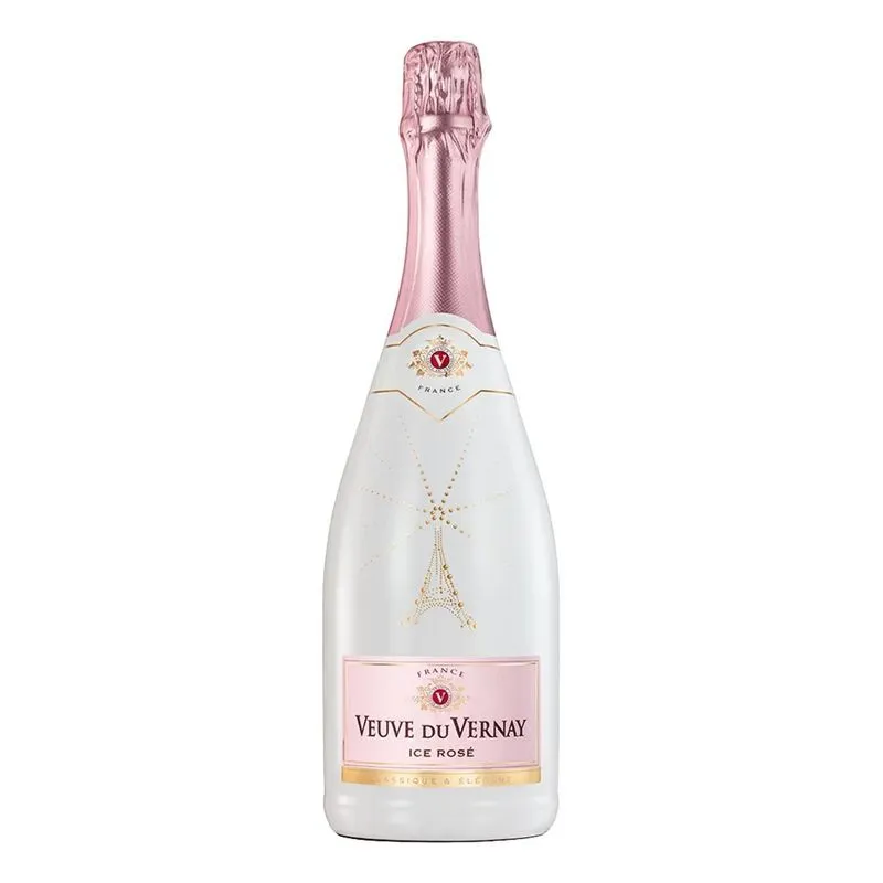 5x Espumante Francês Veuve Du Vernay Ice Rose 750ml