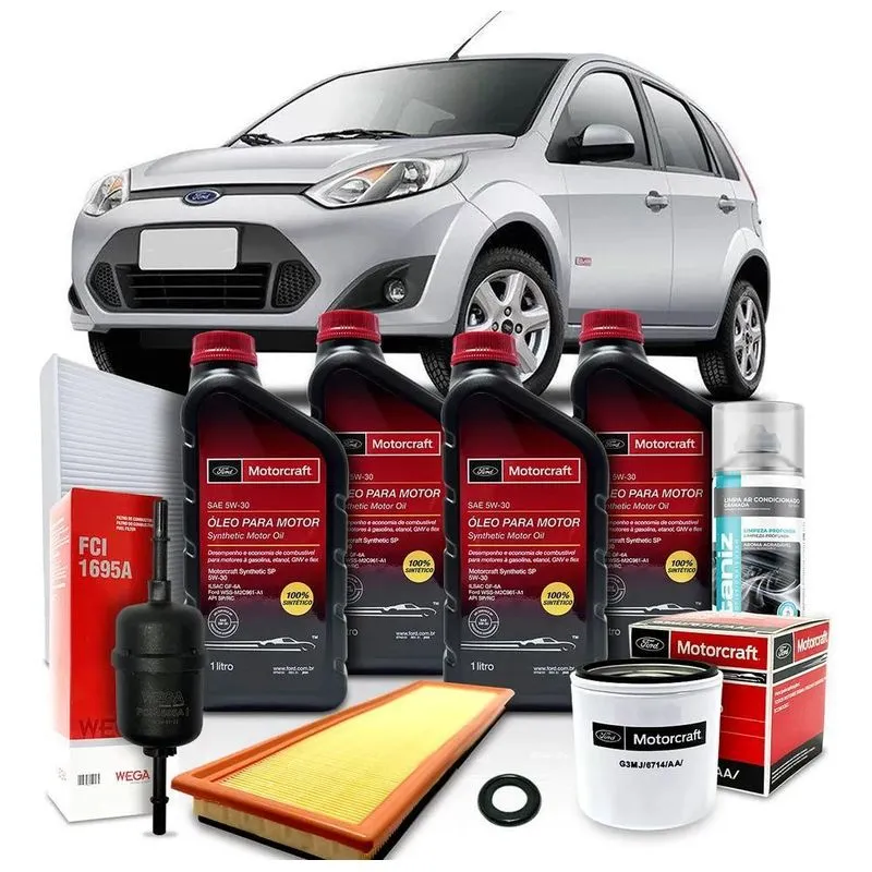 3x Kit Revisão Troca Ford 5w30 Fiesta 20