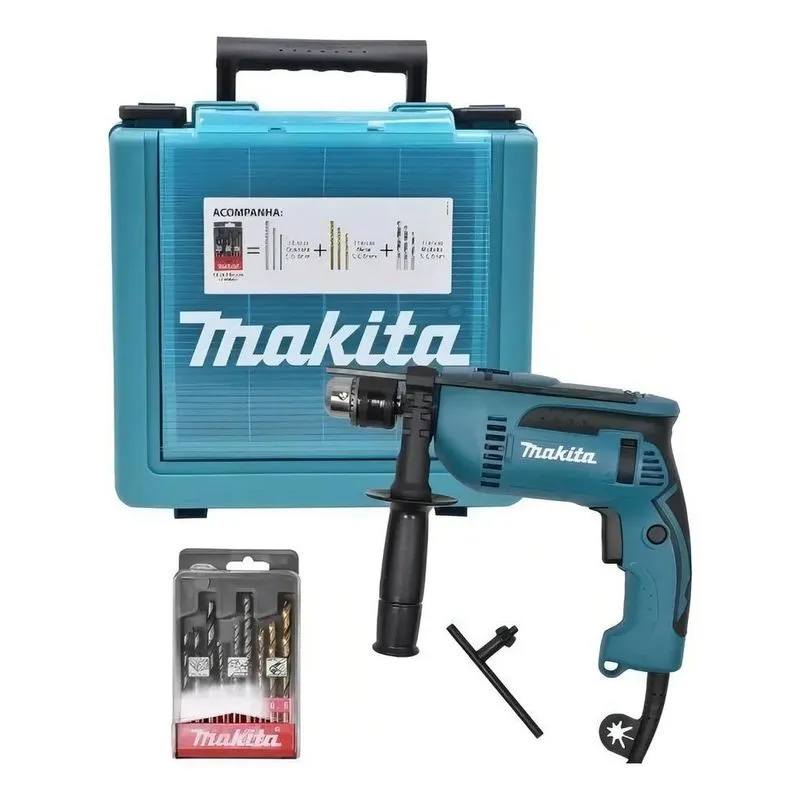 Furadeira De Imp. 13mm(5/8)hp1640kx1 Makita Cor Azul-turques