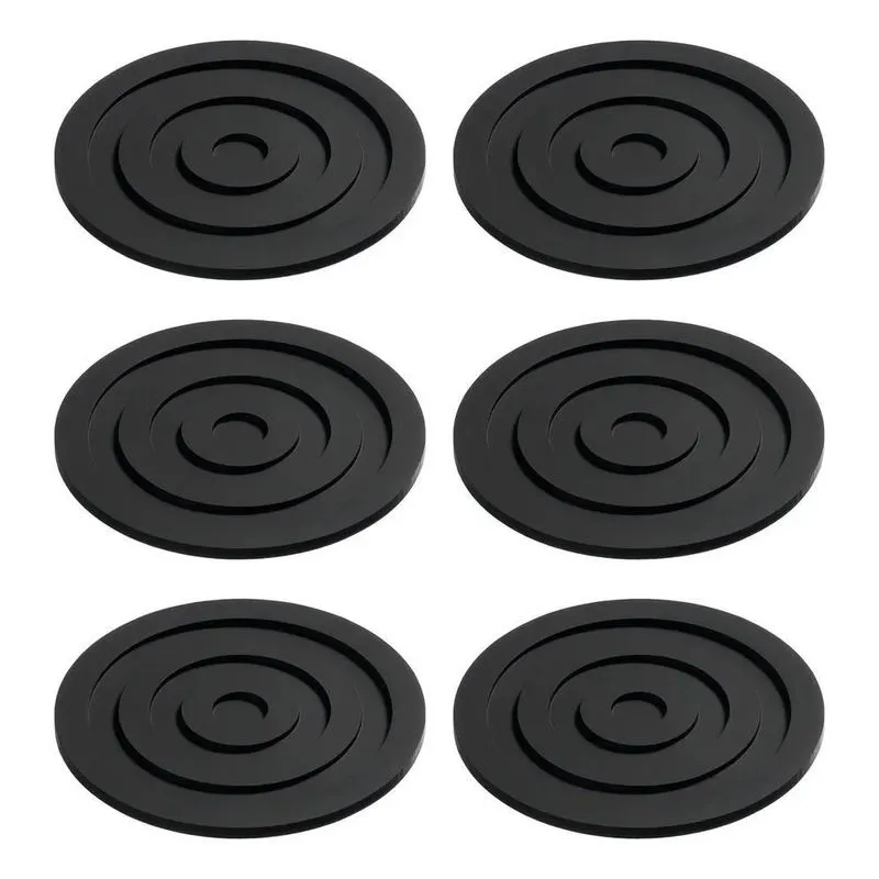10x Jogo De Porta Copos Alvo Suporte Apoio Emborrachado 6 U